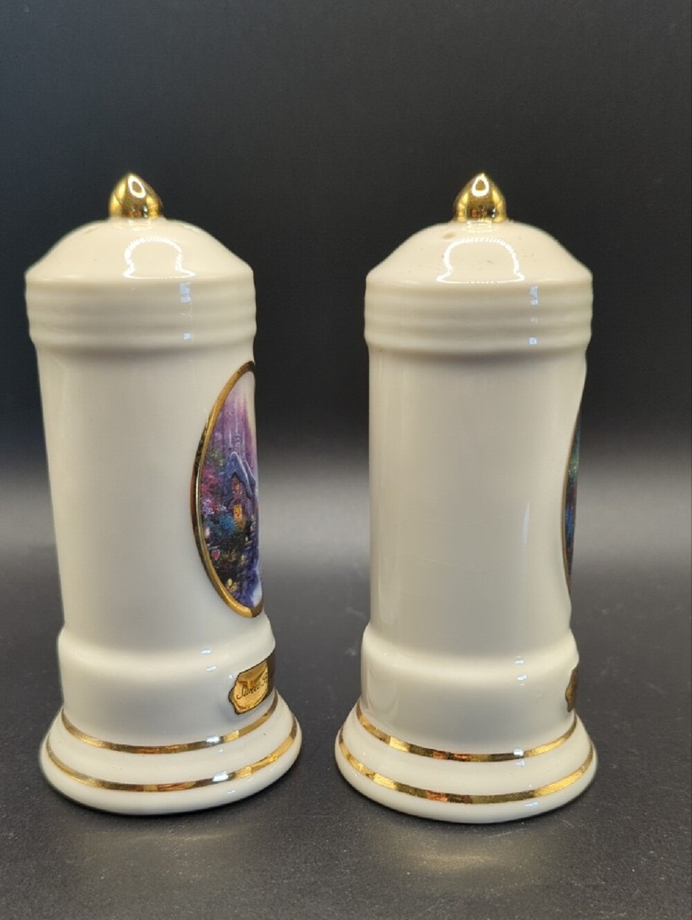 Avon │Thomas Kinkade │Painter Of Light │ Salt & Pepper Shakers│ Vintage - Picture 5 of 8